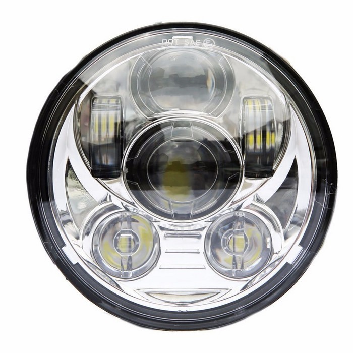154 5 75 Inch Daymaker Projector Led Headlight Harley Davidson Headlamp 45W Chrome@5